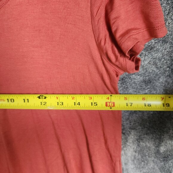 Mossimo Basic T-Shirt Top Tee Women Cross Strap Size XS Short Sleeve Soft Rustic - Picture 7 of 8